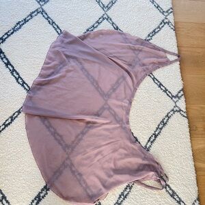 Elegant Mauve sheer ballet rehearsal skirt